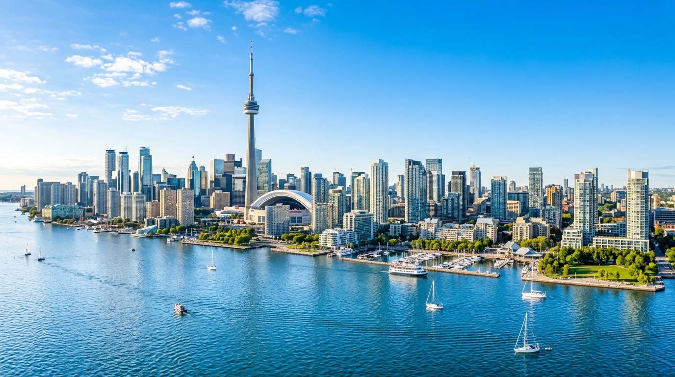 Toronto Landmark Skyline CN Tower Waterfront